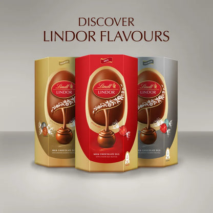 Lindt LINDOR Milk Chocolate Easter Egg – 348g Gift Box
