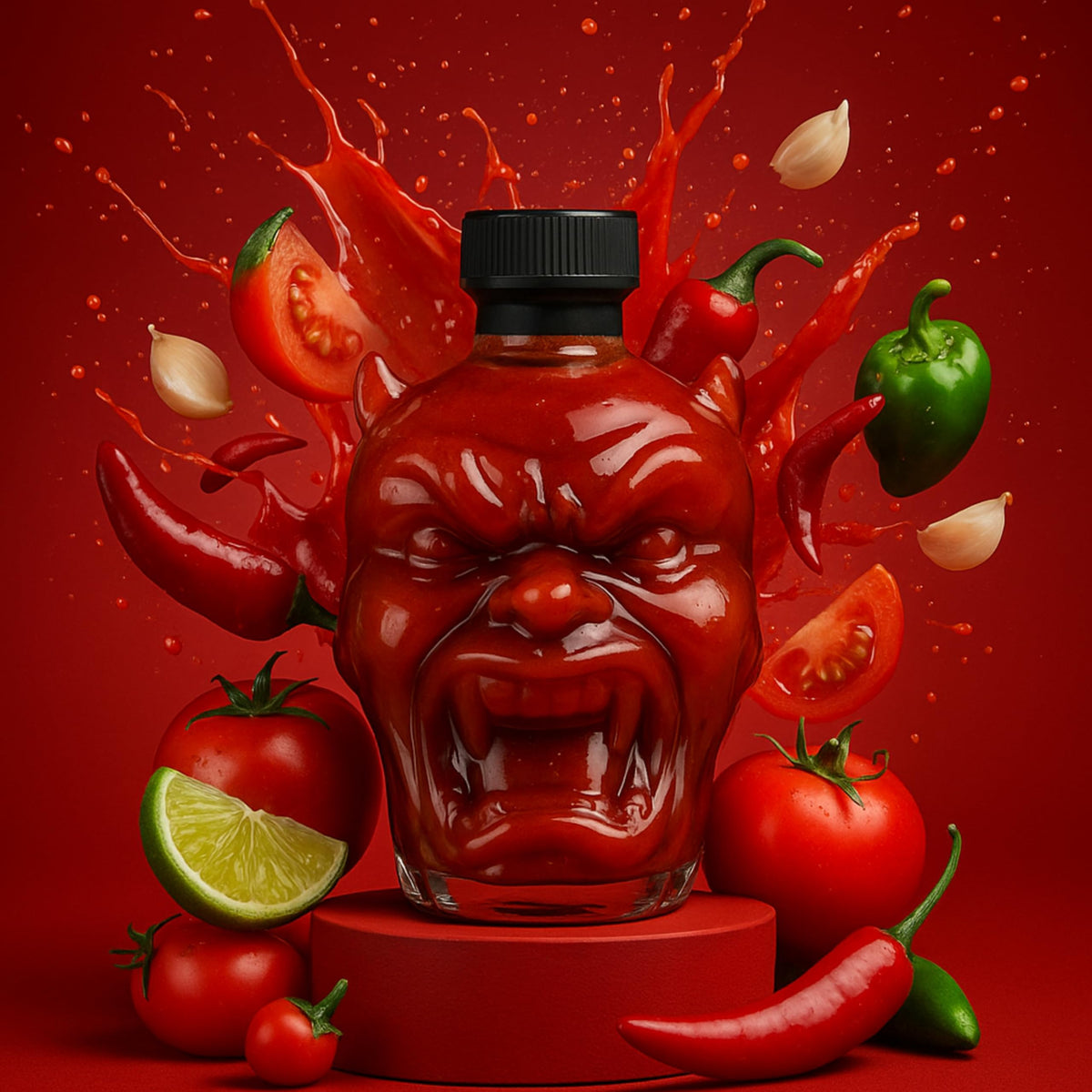 Modern Gourmet Swift Burn Devil's Head Extreme Heat Red Hot Sauce 265g