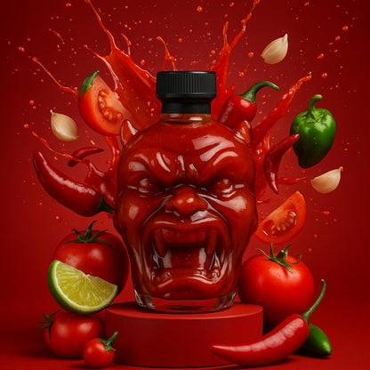 Modern Gourmet Swift Burn Devil's Head Extreme Heat Red Hot Sauce 265g