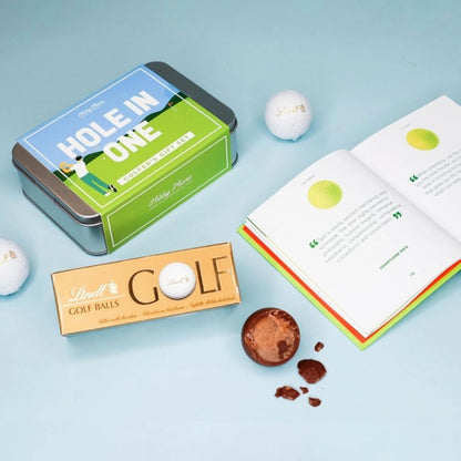 Lindt Chocolates Golf Balls for Mens Gifts - Smooth Hazelnut Filling Golf Balls 110g
