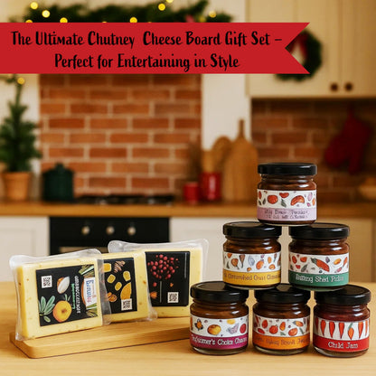 Cheese Wedges, Chutney & Cheeseboard Set