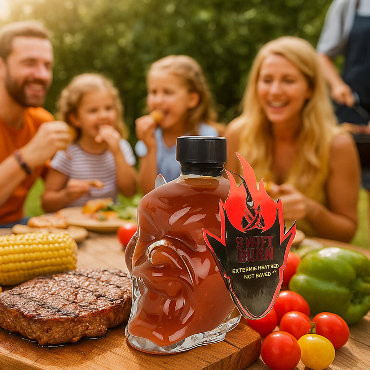Modern Gourmet Swift Burn Devil's Head Extreme Heat Red Hot Sauce 265g