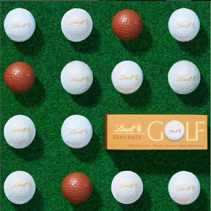 Lindt Chocolates Golf Balls for Mens Gifts - Smooth Hazelnut Filling Golf Balls 110g