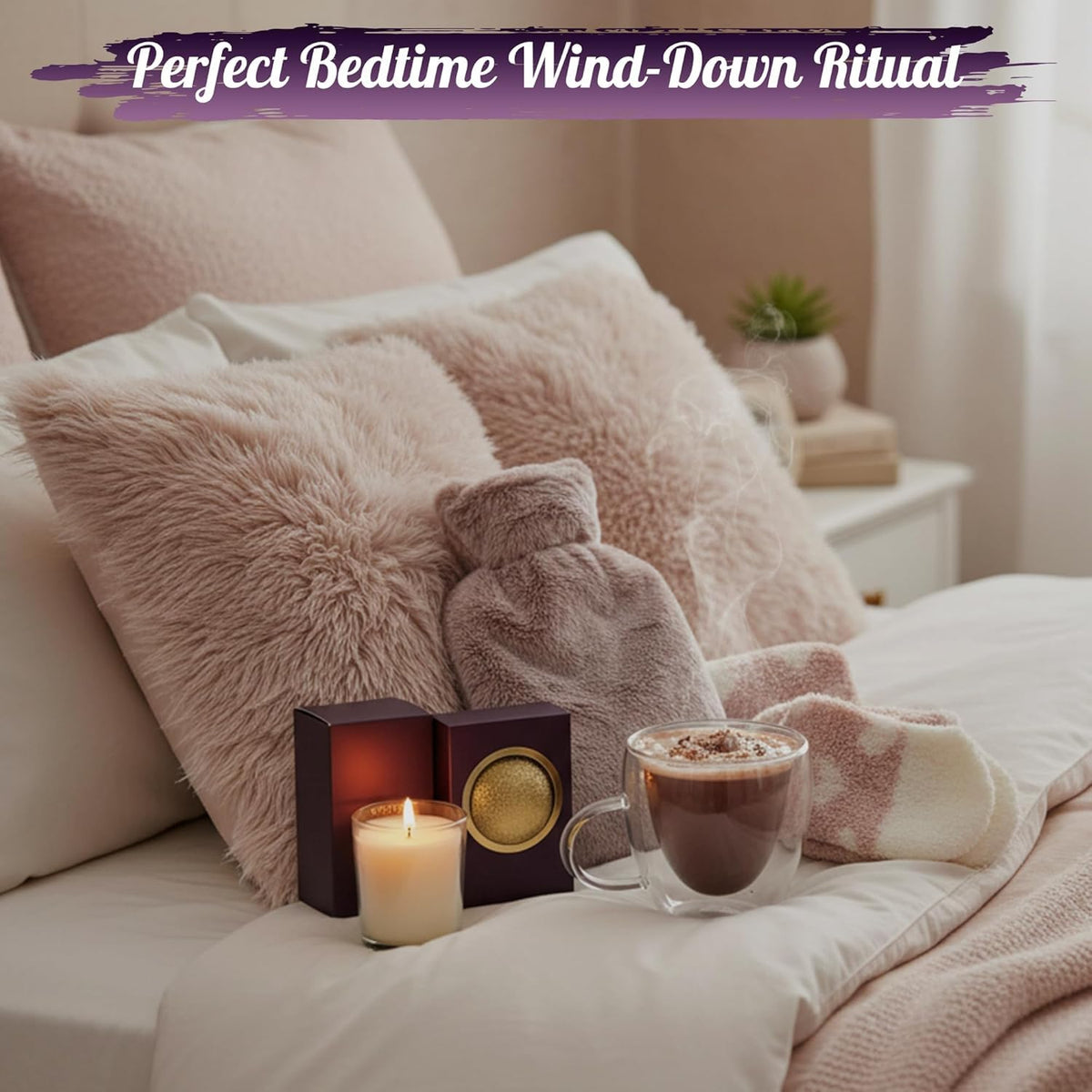 Cosy Escape Gift for Her - Luxury and Sweet Hot Water Bottle Hamper for Women