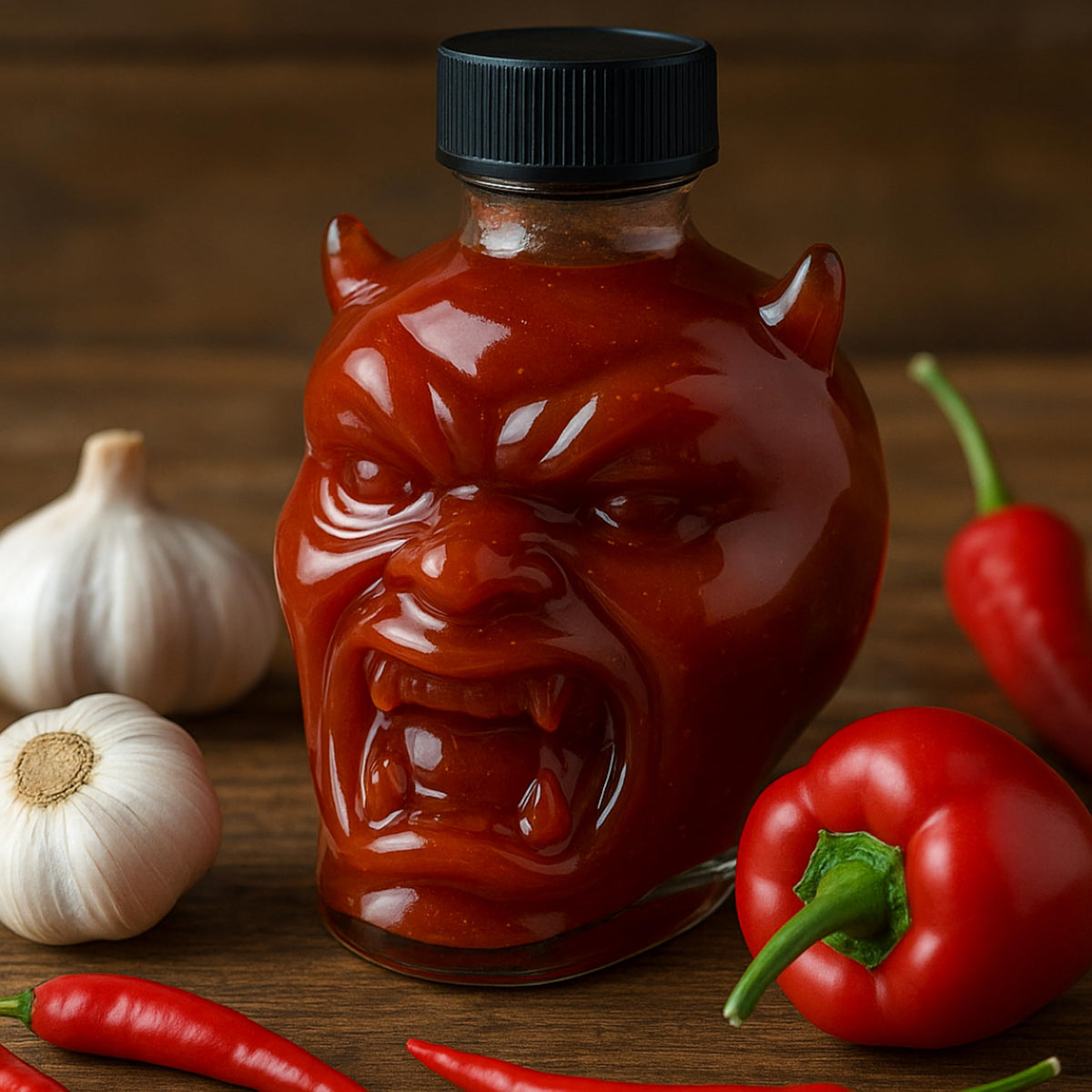 Modern Gourmet Swift Burn Devil's Head Extreme Heat Red Hot Sauce 265g
