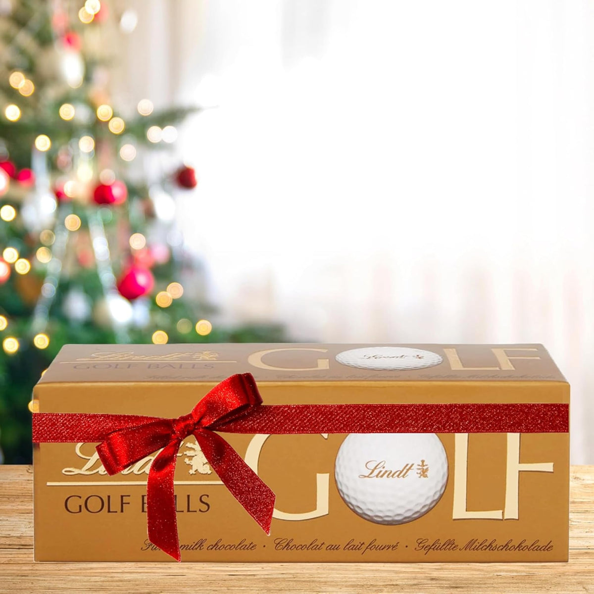 Lindt Chocolates Golf Balls for Mens Gifts - Smooth Hazelnut Filling Golf Balls 110g