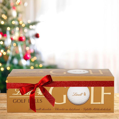 Lindt Chocolates Golf Balls for Mens Gifts - Smooth Hazelnut Filling Golf Balls 110g