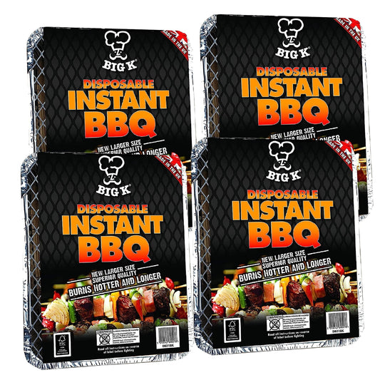 Big K Disposable Instant BBQ Tray Pack of 4