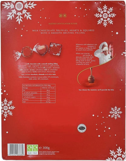 Milk Lindt Chocolate Advent Calendar 2026 - Luxury Red 24 Days Christmas Countdown Calendar 235g