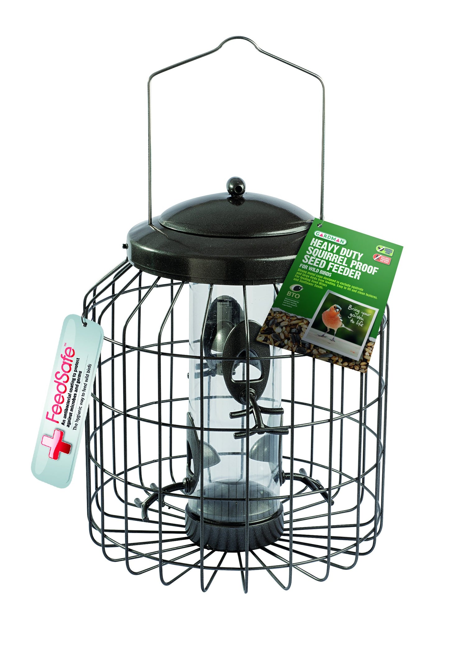 Gardman Heavy Duty Squirrel Proof Bird Seed Feeder Multicolour 12.75kg