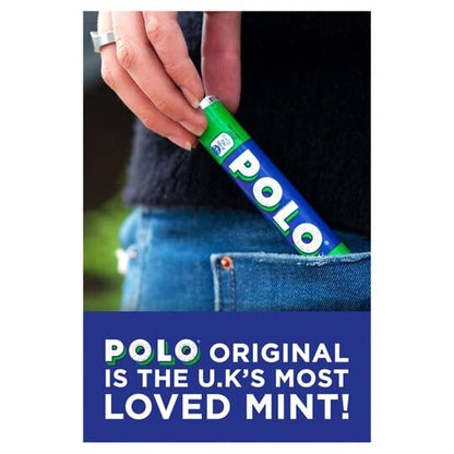 Nestle Polo Rolls Bulk Buy - 2 Boxes of 32 x 34g Original Polo Mints Tubes with Topline Card. Perfect Peppermint Mints Multipack Sweets for Your Fresh & Minty Breath.