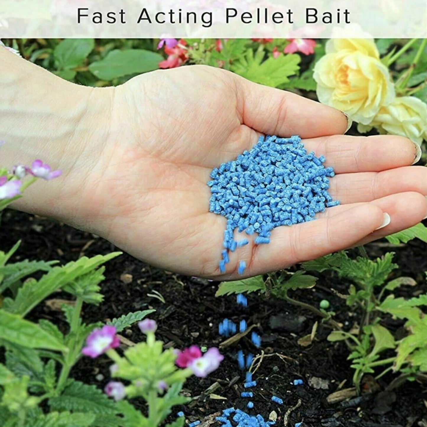 Snail & Slug Pellets for Garden - 800g Organic Snail & Slug Killer Granules with Topline Card. Powerful Slug Repellent for Protecting Garden Plants & Vegetables