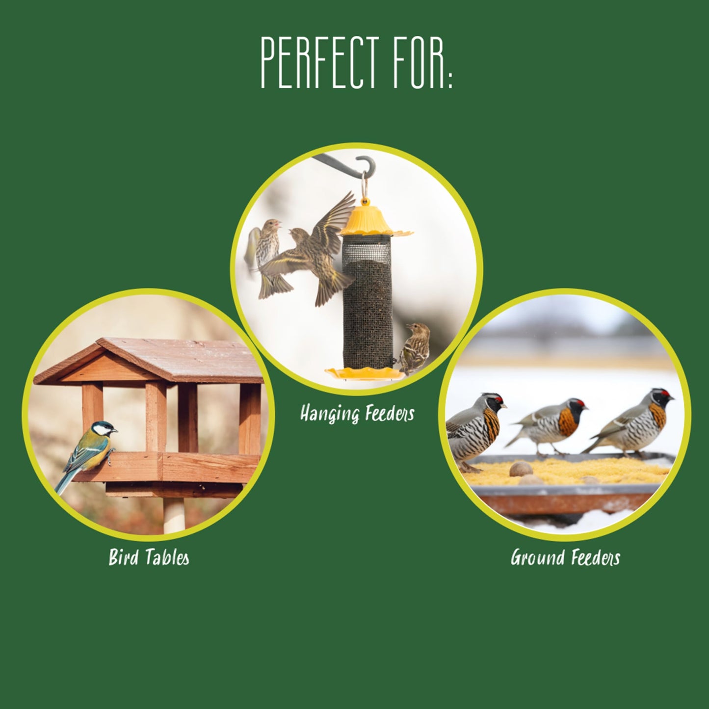 Gardman No Mess Seed Mix - 14.75kg for Small Garden Birds, Topline Card for Bird Feeders, Tables or Ground Feeding