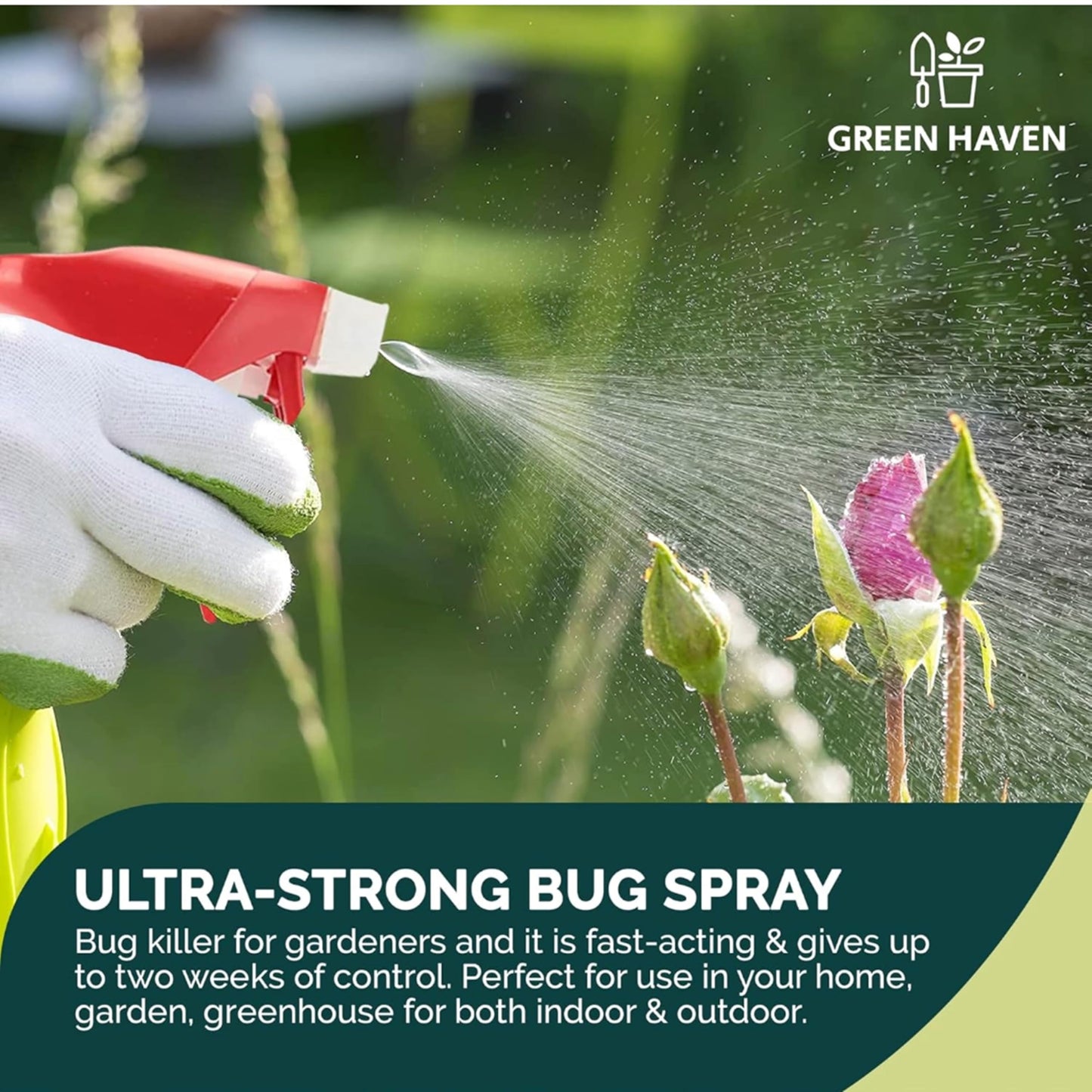 Bug Killer Spray for Plants Bundle - Fast Acting Ultimate Bug Spray 1L & Bug Clear Ultra 800m Fruit and Vegetable Plant Protection Pest Control Products with Topline Card for Indoor & Outdoor Plants