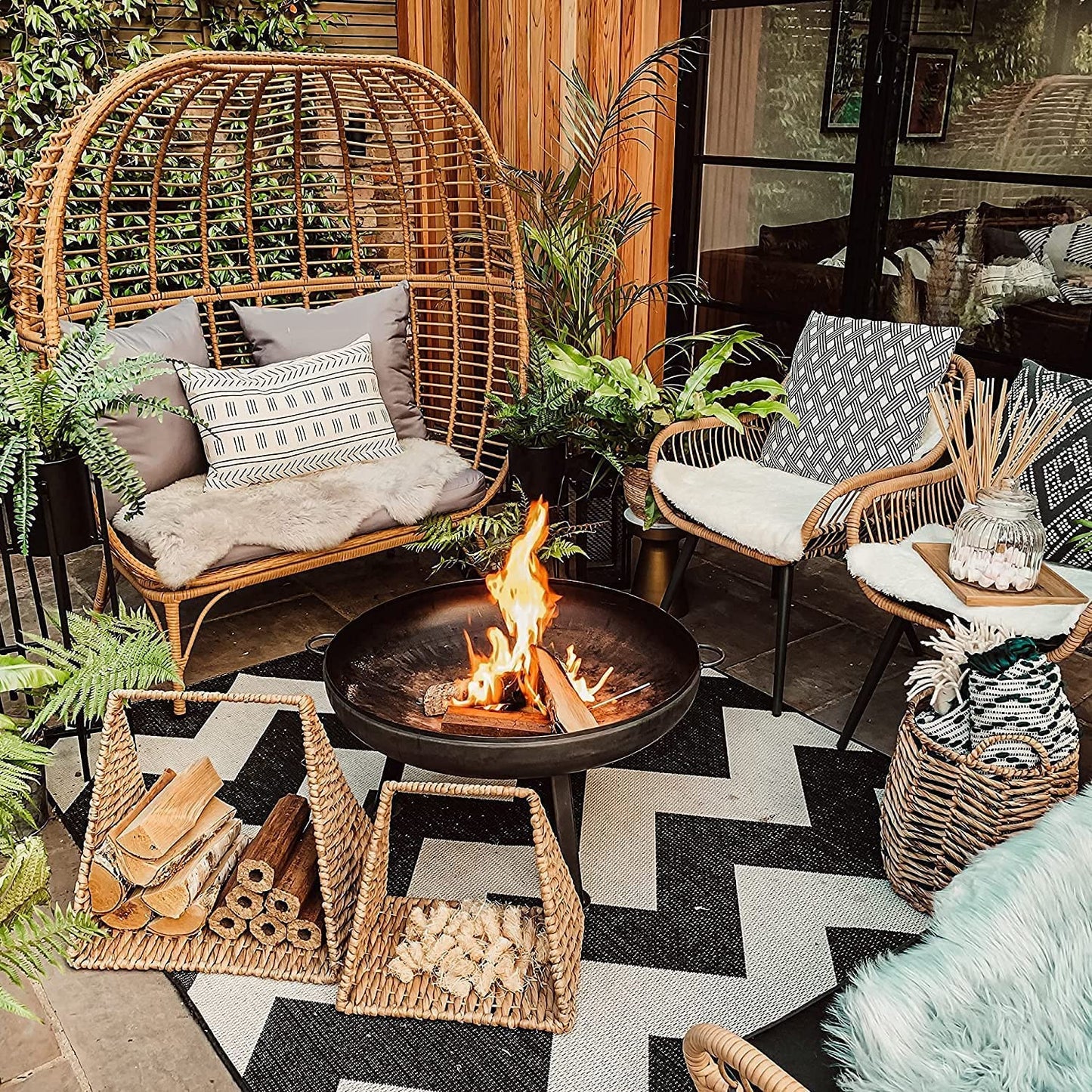 Big K Barbeque Firelighter Odourless Gel - BBQs, Firepits - Fires & Log Burners - Camping Grill - Bonfire - Ethanol Burners - 1000ml with Thank You Card.