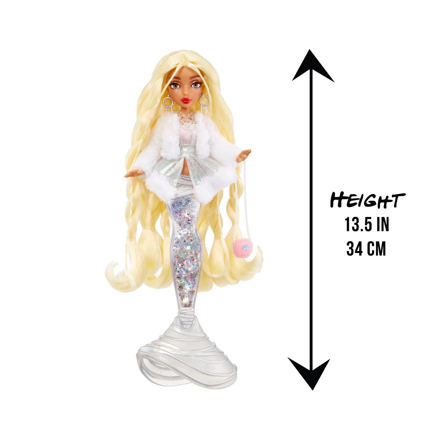 Mermaze Mermaidz Winter Waves Gwen Mermaid Doll with Color Changing Fin & Glitter Tail