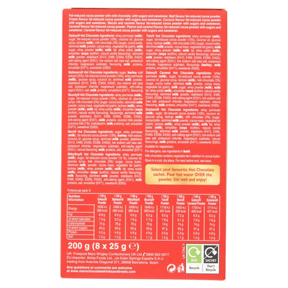 Celebrations Hot Chocolate Sachets 25g x 8 Gift Set