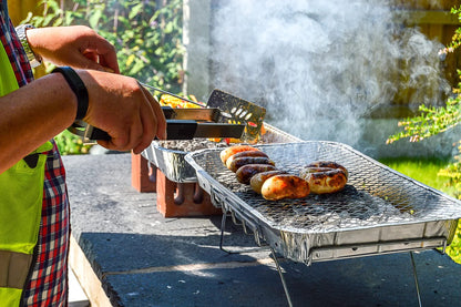 Big K Disposable Instant BBQ Tray - Pack of 2 Party Size All In One Barbecue Instant Light Charcoal Grill Trays with Topline Card. Ideal for Garden BBQ, Camping, Outdoor Party, Picnics.