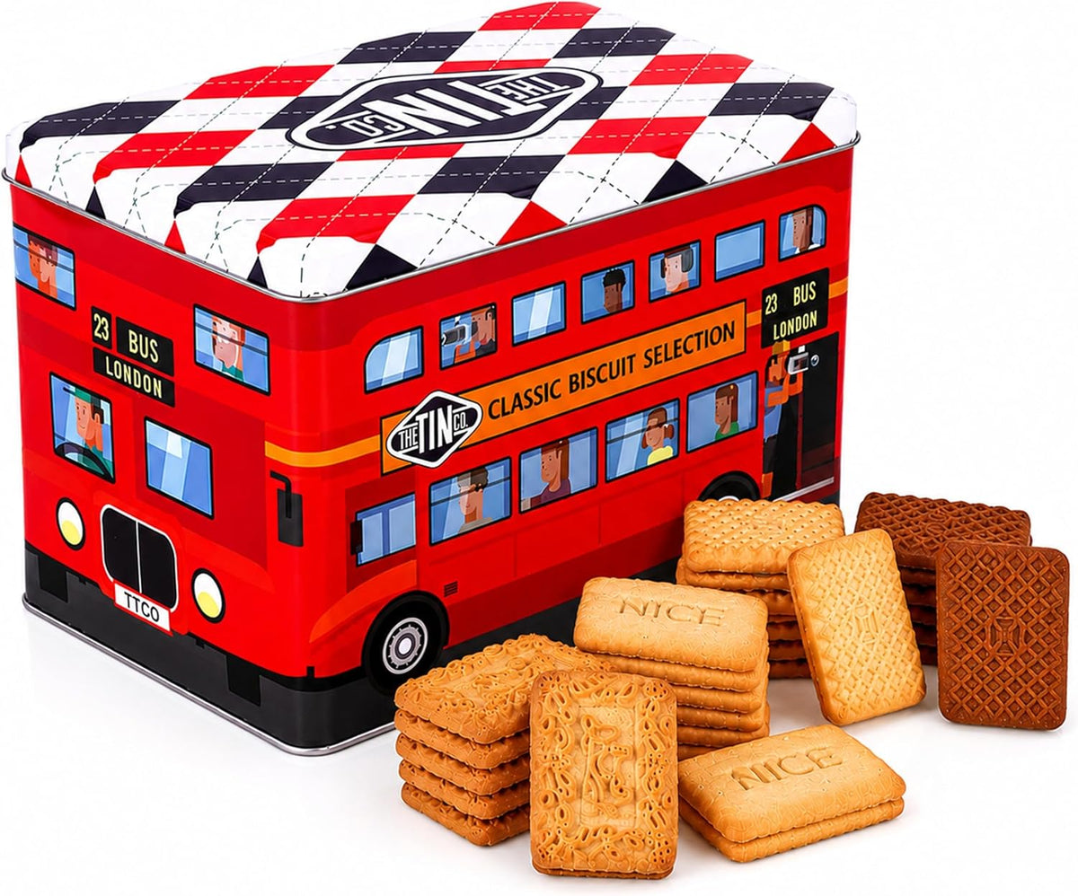 Red London Bus Biscuit Tin 487g