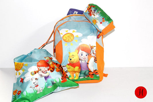 Disney Winnie the Pooh Kids Backpack Set with Gym Bag and Pencil Case