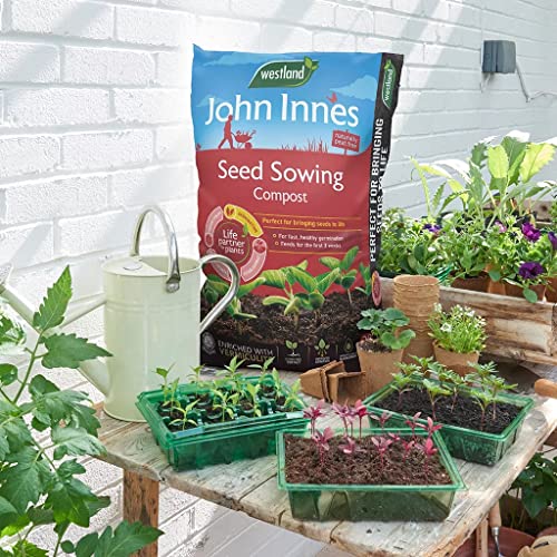 WARMHAND Topline John Innes Seed Sowing Compost - Peat Free, Enriched with Vermiculite, 28L Bag, Ideal for Outdoor & Indoor Plants, Vegetables & Growing