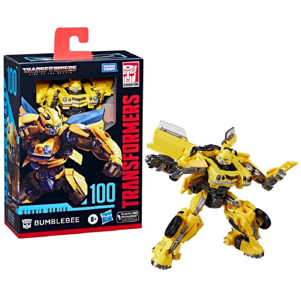 Hasbro Transformers Studio Series Deluxe Class 100 Bumblebee Action Figure 4.5in