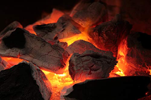 Big K Real Holzkohle Grillkohle, aus Hartholz, Restaurantqualität, für BBQ, Grillen, Öfen und Pizza-Backofen & Tigerbox-Sicherheitszündhölzer