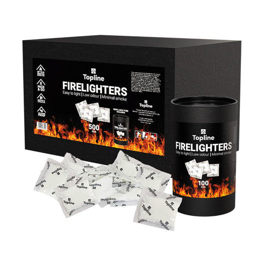 Instant Fire Starter Lighters Multipack 500 Sachets + Refillable Tube