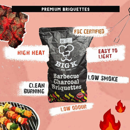Charcoal Briquettes 10kg Pack of 2