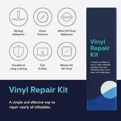 Topline Swimming Pool & Hot Tub Vinyl Repair Kit Pack of 2