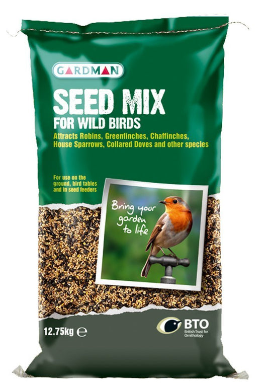 Gardman A05450 Seed Mix for Wild Birds -12.75kg, Natural