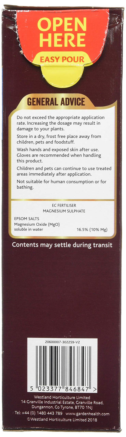 Westland 20600007 1.5 kg Epsom Salts Foliage Greener Fertilizer - Transparent