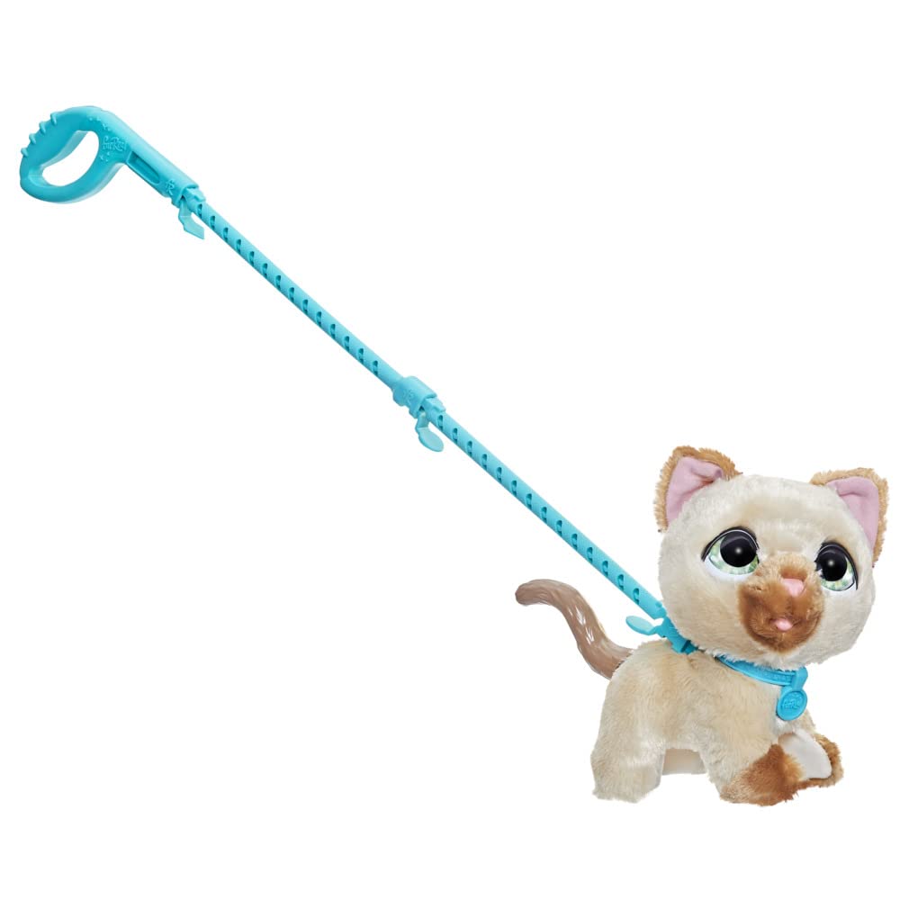 FurReal friends Walkalots Large Racker Interactive Toy Cat for Walking with Sounds and Reactions for Children from 4