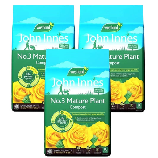 Westland Peat Free Garden Compost John Innes No3 3x10L
