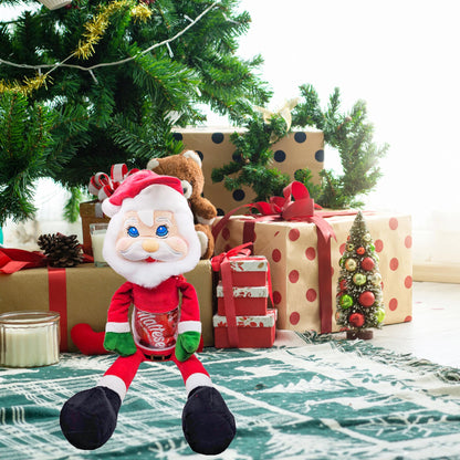 Kids Sweets Gift for Christmas - Cute Santa Candy Jar Doll Backpack Treat Bag. Christmas Chocolate, Cookie Jar for Stocking Fillers, Secret Santa Gifts, Christmas Gifts for Kids