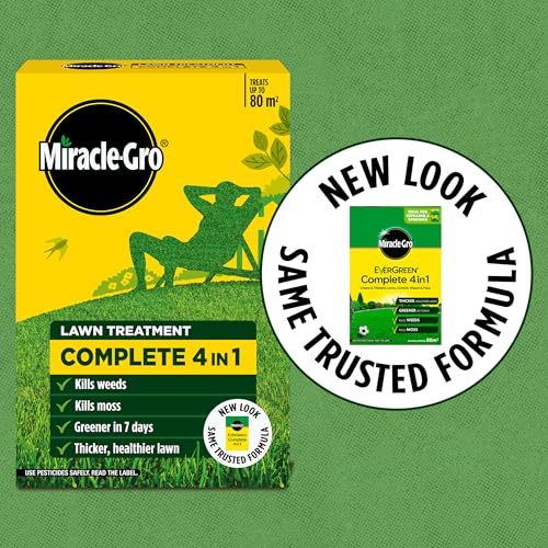 Miracle-Gro EverGreen Complete 4-in-1 Lawn Food Weed & Moss Control 80m²