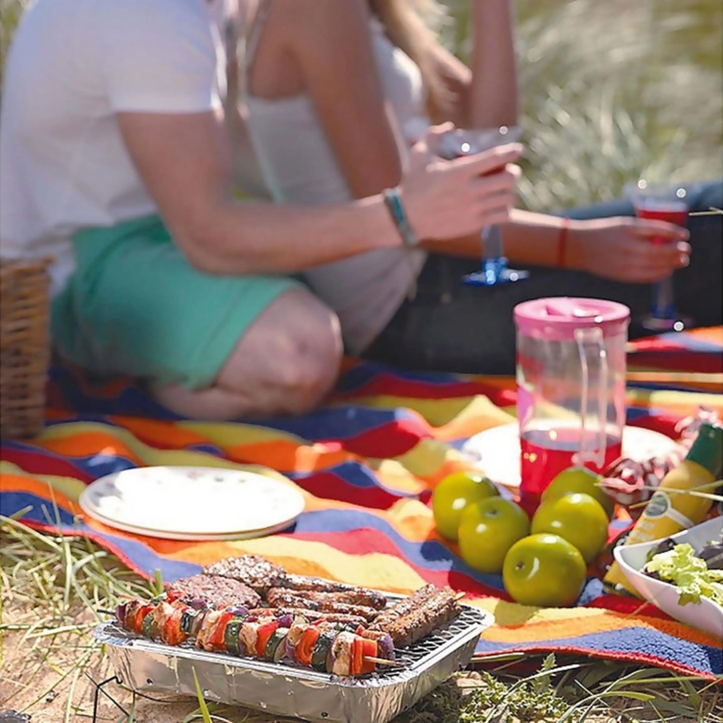 Topline Disposable Portable Charcoal BBQ Grill Tray - Instant Light, Ideal for Outdoor Cooking, Picnics, Camping, Fishing or Garden Parties