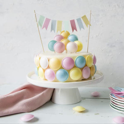 Frisia Flying Saucers Sweets Bulk - 375g Citric Wafers with Fruit Flavours Fizzy Sweets Tub with Topline Card. Gluten Free Kids Sweets for Birthday, Party Bag Fillers.