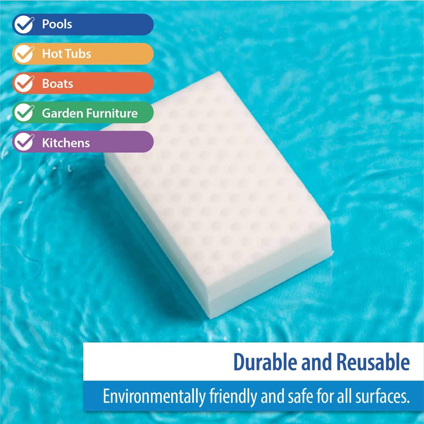 Clearwater Miracle Pad Pool and Spa Cleaning Sponge - Pack of 3