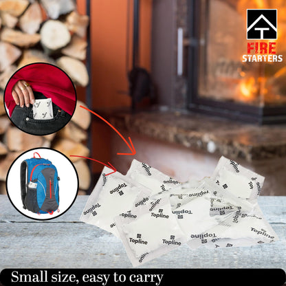 Instant Fire Starter Lighters Multipack 500 Sachets Odourless Waterproof