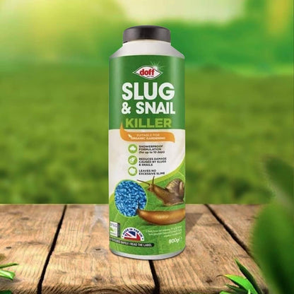 Snail & Slug Pellets for Garden - 800g Organic Snail & Slug Killer Granules with Topline Card. Powerful Slug Repellent for Protecting Garden Plants & Vegetables
