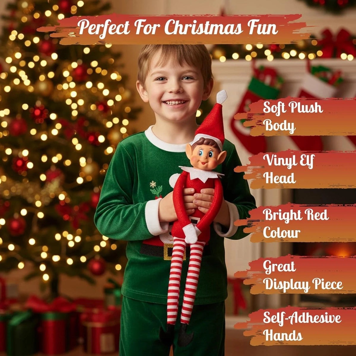 Jumbo Naughty Elf Boy - 26-inch