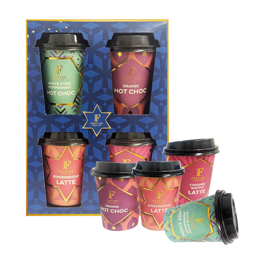 Christmas Coffee Selection Gift Set with Festive Instant Coffee & Hot Chocolates