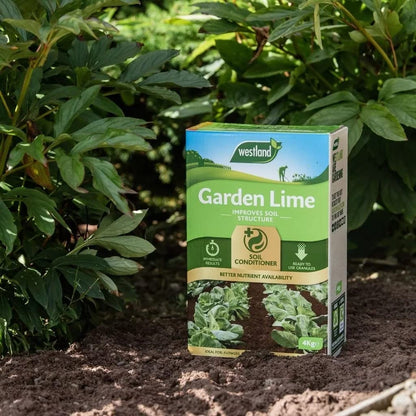 Garden Plant Food Fertiliser Bundle - 4kg Garden Lime Soil Conditioner & 1.5kg Epsom Salt Green Foliage Fertilizer for Growing Healthy and Stronger Garden Plants with Topline Card.