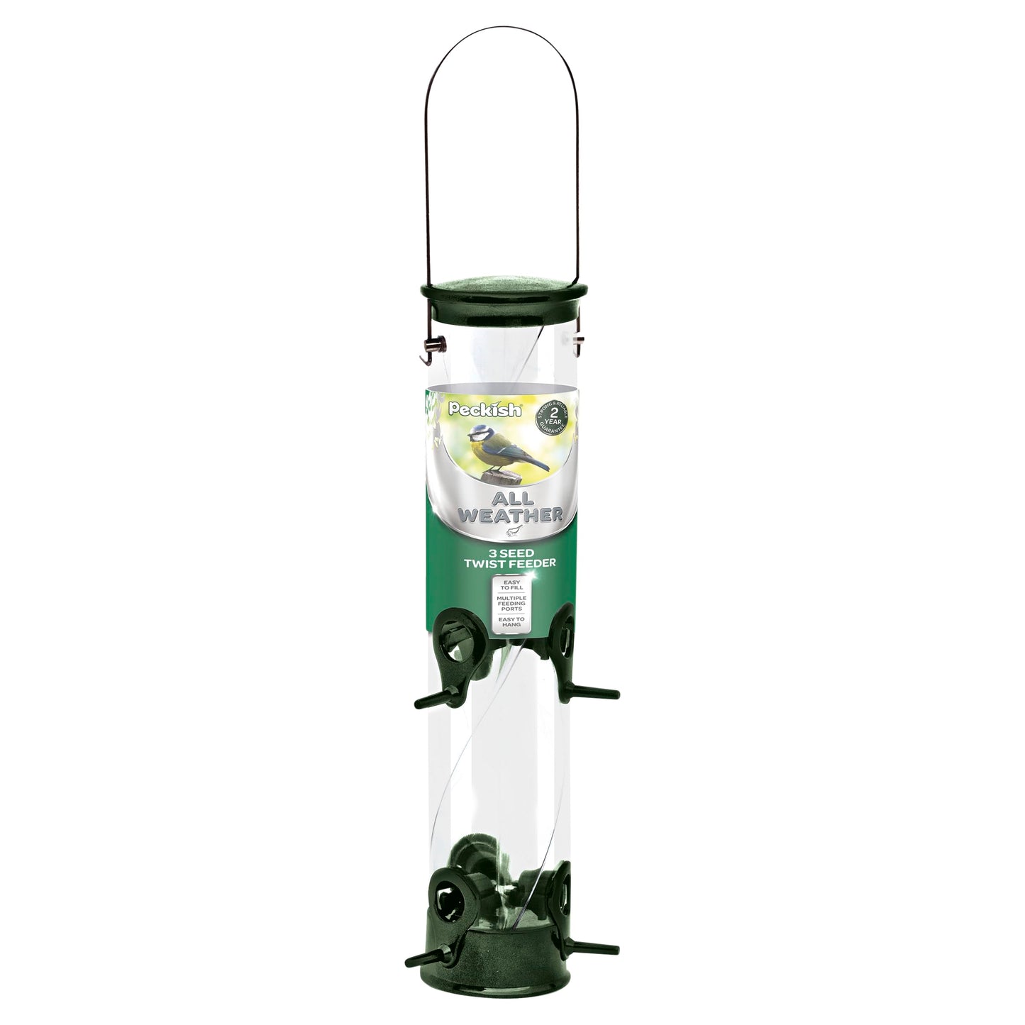 Peckish Large Metal All Weather Nyger Seed Bird Feeder
