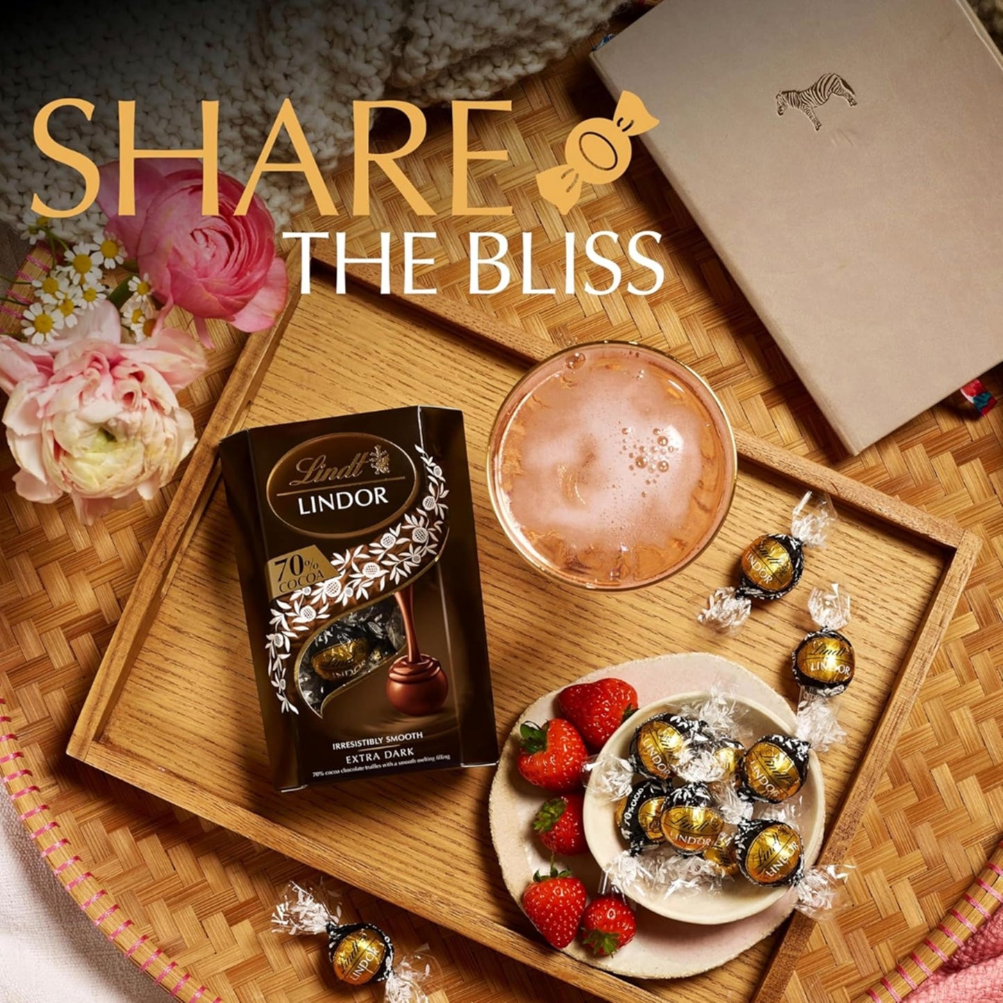 Dark Chocolate Hamper Gift Box - Irresistible Smooth 4 x 100g Caramel, Orange, Raspberry & Hazelnut Flavour Chocolate Bars, Chocolate Truffles 200g & 2x35g Hazelnut Bars. Mothers Day Gifts for Mum