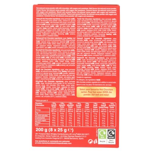 Celebrations Hot Chocolate Sachets 25g x 8 Gift Set