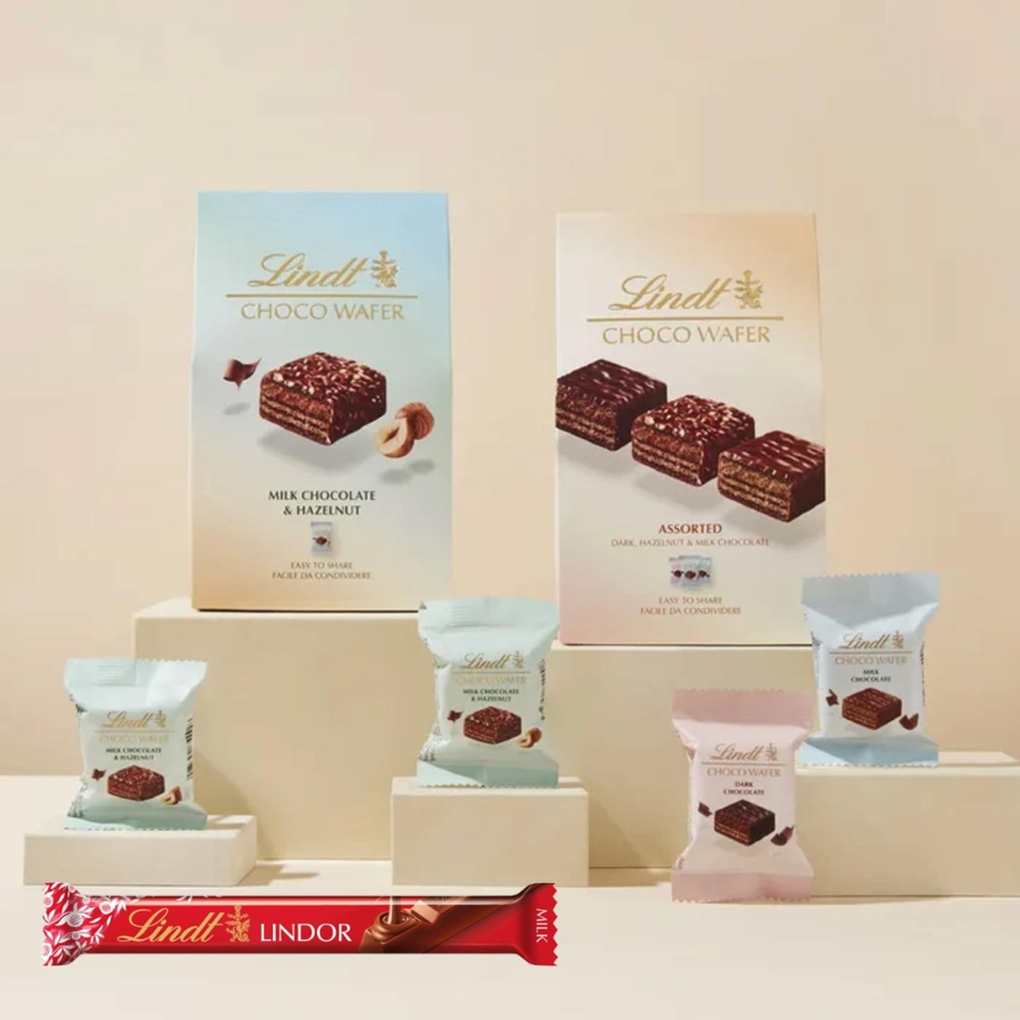 Assorted Choco Wafer Chocolate Gift 135g + 38g Milk Chocolate Bars