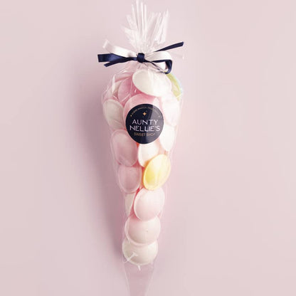 Frisia Flying Saucers Sweets Bulk - 375g Citric Wafers with Fruit Flavours Fizzy Sweets Tub with Topline Card. Gluten Free Kids Sweets for Birthday, Party Bag Fillers.