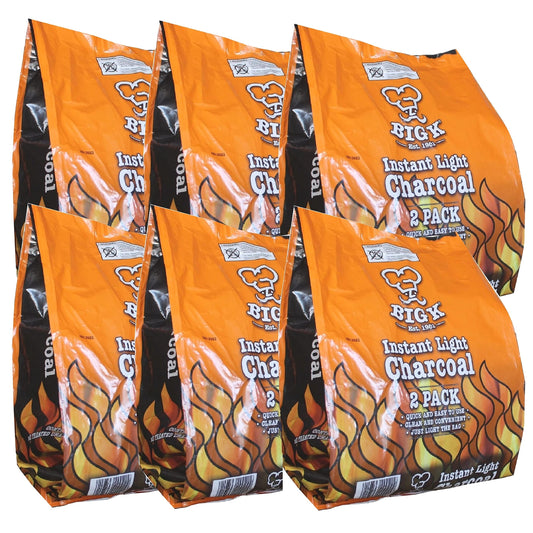 Instant Light Lumpwood Charcoal Bags 2x1kg Pack of 6